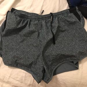 black and grey nike shorts